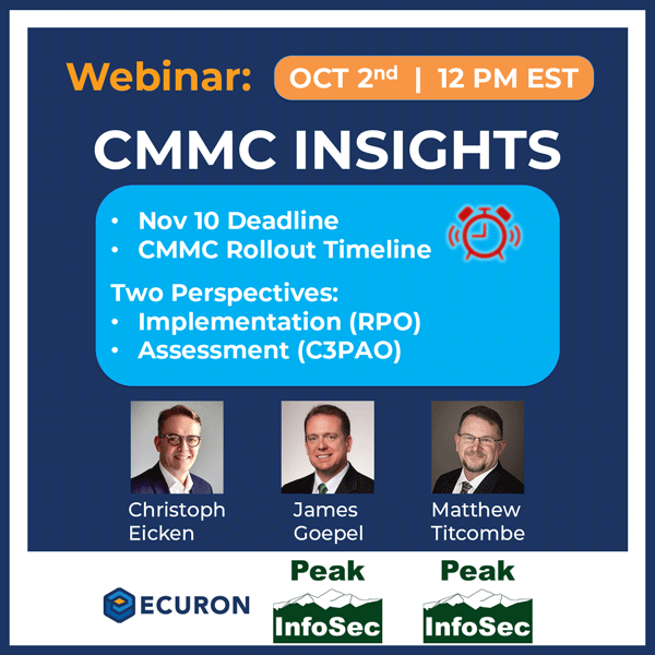 CMMC Webinar Announcement